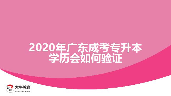 2020年廣東成考專升本學(xué)歷會如何驗證