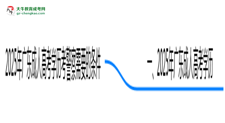 2025年廣東成人高考學歷考警察需要的條件思維導(dǎo)圖
