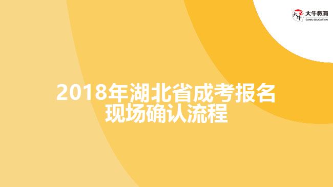 2018年湖北省成考報(bào)名現(xiàn)場(chǎng)確認(rèn)流程