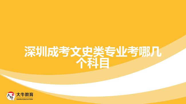 深圳成考文史類專業(yè)考哪幾個(gè)科目