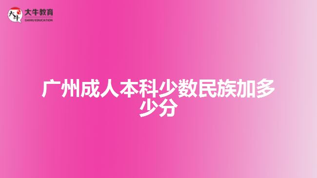 廣州成人本科少數(shù)民族加多少分