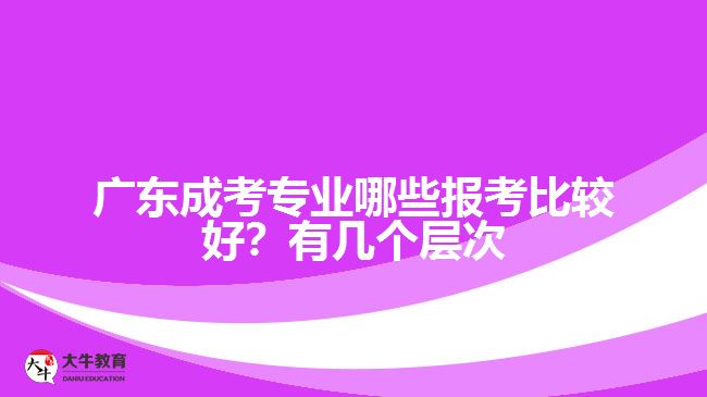 廣東成考專業(yè)哪些報考比較好？