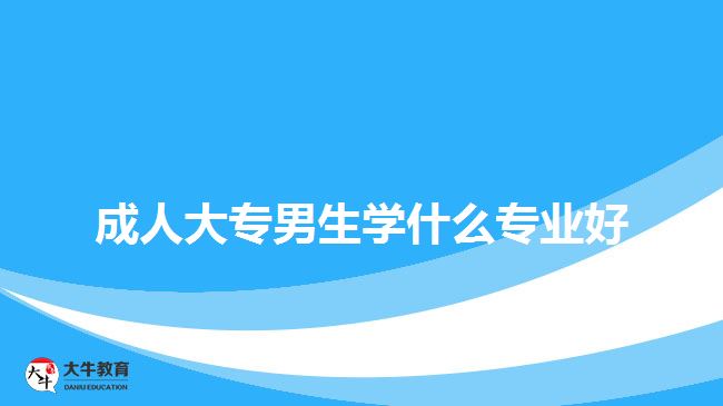 成人大專男生學什么專業(yè)好