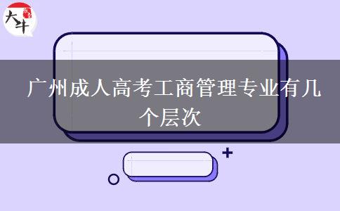  廣州成人高考工商管理專業(yè)有幾個(gè)層次