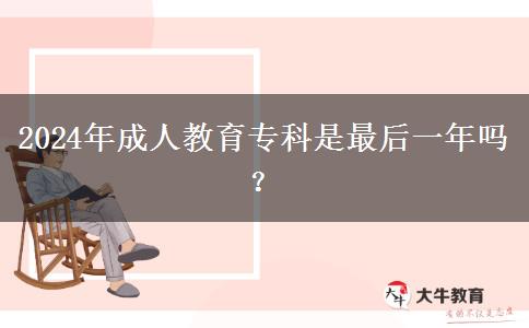 2024年成人教育?？剖亲詈笠荒陠?？