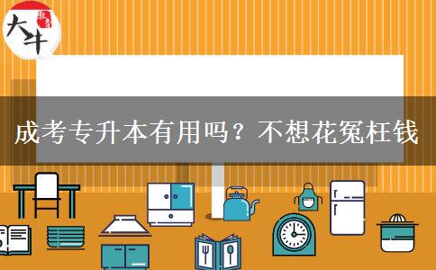 成考專升本有用嗎？不想花冤枉錢(qián)