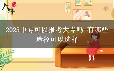 2025中?？梢詧罂即髮?有哪些途徑可以選擇