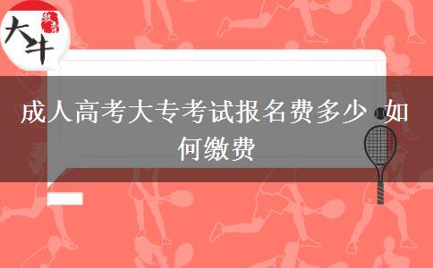 成人高考大專(zhuān)考試報(bào)名費(fèi)多少 如何繳費(fèi)